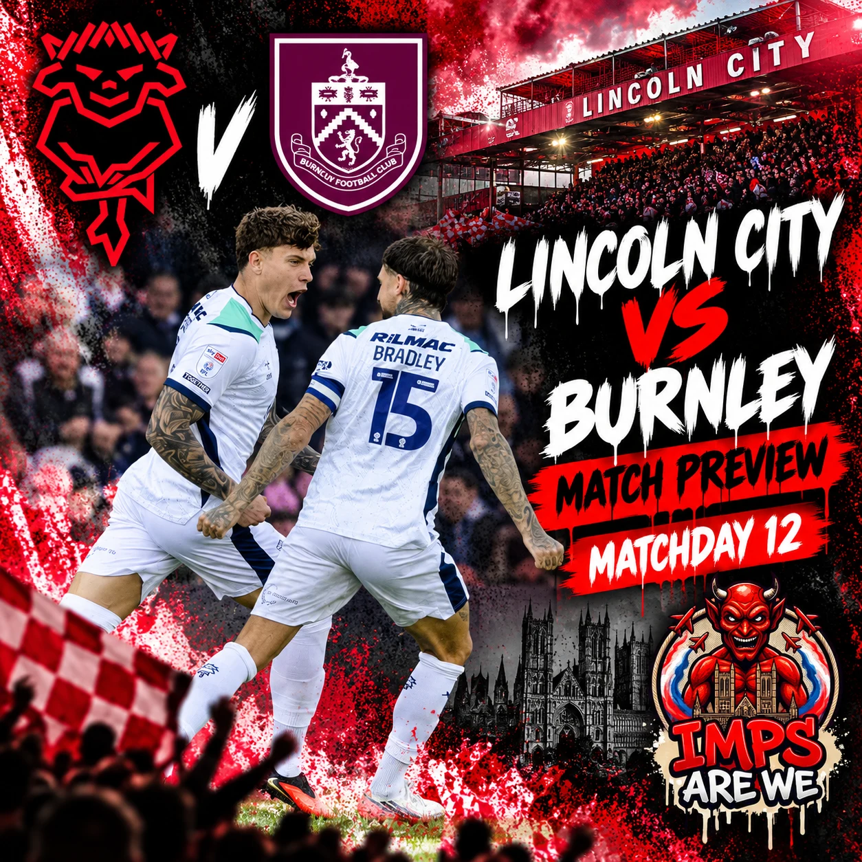 Lincoln Host Burnley With Vardy Ruled Out